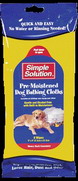 Dog Premoistened Bathng Cloths