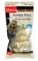 Hartz - Rawhide Bones - Dog - Natural - 6 Pack - 4 Inch
