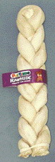 Braided Rawhide Stick - Dog - 14 Inch