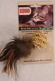 Natural Straw Ball W/ Feathers