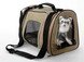 Marshall Designer Pet Tote (12"l X 10"w X 8"h; Tan)